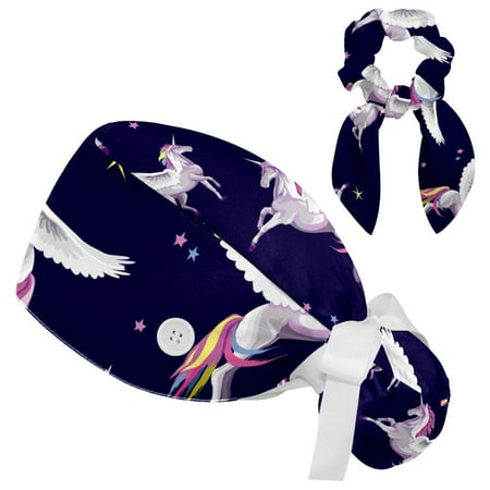 Working Cap with Buttons and Sweatband Scrub Hat Bouffant Caps with Scrunchie Unicorn Tie Back Hats
Working Cap with Buttons and Sweatband Scrub Hat Bouffant Caps with Scrunchie Unicorn Tie Back Hats