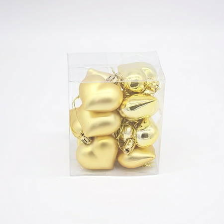 TOYFUNNY Valentine S Day Love Pendant Small Gift 4.5Cm Special Shaped Electroplating Love Ball
