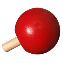 50 Pcs1-1/4 Wood spin top hold peg and spin and it will flip onto the peg