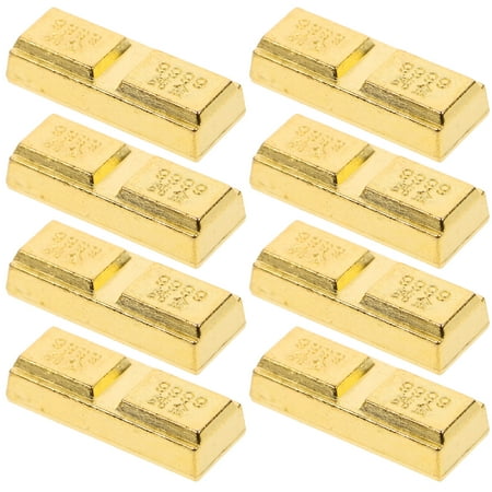 8 Pcs Simulation Gold Bars Zinc Alloy Gold Bar Decors Artificial Golden Bricks
8 Pcs Simulation Gold Bars Zinc Alloy Gold Bar Decors Artificial Golden Bricks