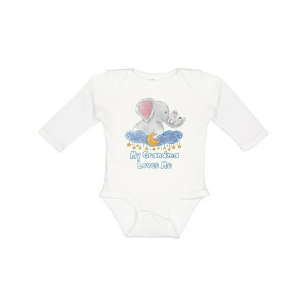 Inktastic My Grandma Loves Me Cute Elephants Clouds Moon and Stars Gift Baby Boy or Baby Girl Long Sleeve Bodysuit
Inktastic My Grandma Loves Me Cute Elephants Clouds Moon and Stars Gift Baby Boy or Baby Girl Long Sleeve Bodysuit