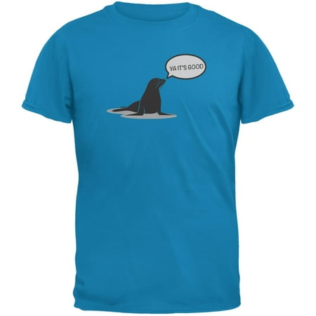 Seal Of Approval Sapphire Blue Adult T-Shirt