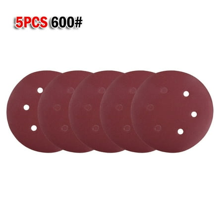 5Pcs 6Inch 6Holes Sandpaper Hook and Loop Sanding Siscs Polishing 60-2000#