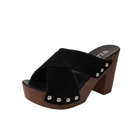 Spring New Fish Mouth cross strap high heel thick heel thick bottom sandals for women
Spring New Fish Mouth cross strap high heel thick heel thick bottom sandals for women