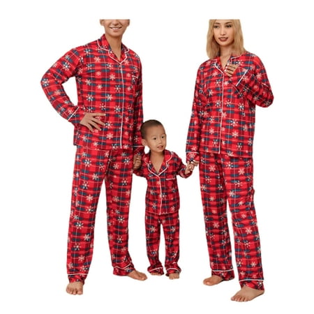 Sunisery Christmas Pajamas for Family Matching Pjs Sets Snowflake Plaid Print Xmas Pjs Sleepwear for Women Men Kids
Sunisery Christmas Pajamas for Family Matching Pjs Sets Snowflake Plaid Print Xmas Pjs Sleepwear for Women Men Kids
