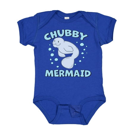 Inktastic Chubby Mermaid with Cute Manatee and Bubbles Gift Baby Boy or Baby Girl Bodysuit 
Inktastic Chubby Mermaid with Cute Manatee and Bubbles Gift Baby Boy or Baby Girl Bodysuit