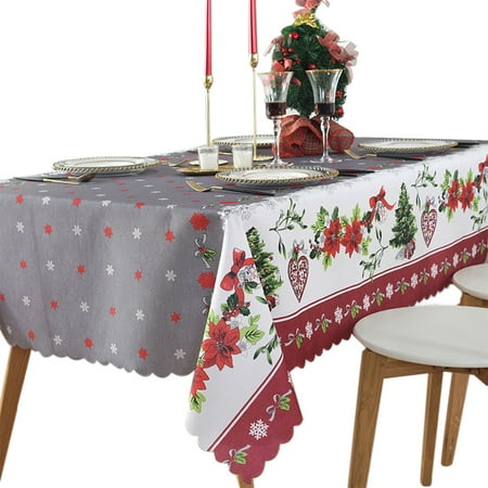 Christmas Rectangle Tablecloth Classic Snowflake Washable Table Cover Decoration 
Christmas Rectangle Tablecloth Classic Snowflake Washable Table Cover Decoration