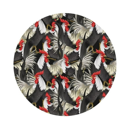 Matuu Roosters 2 for Cup Coasters Set of 6 Leather Coasters Desk Coasters for Office Measures 4” x 4” Round Shape
Matuu Roosters 2 for Cup Coasters Set of 6 Leather Coasters Desk Coasters for Office Measures 4” x 4” Round Shape