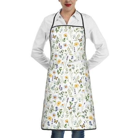 Rocae Watercolor Wildflower 2 for Kitchen Aprons for Women Adjustable Cooking Kitchen Chef Apron for Men with Pockets
Rocae Watercolor Wildflower 2 for Kitchen Aprons for Women Adjustable Cooking Kitchen Chef Apron for Men with Pockets