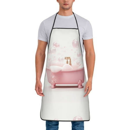 Naloa 1Pack Adjustable Bib Apron Waterdrop Resistant Cooking Kitchen Aprons for Women Men Chef Cute Bathtub Print
Naloa 1Pack Adjustable Bib Apron Waterdrop Resistant Cooking Kitchen Aprons for Women Men Chef Cute Bathtub Print