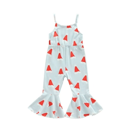 Jkerther Toddler Girl Christmas Jumpsuit Sleeveless Spaghetti Strap Cartoon Print Romper Bell-Bottoms
Jkerther Toddler Girl Christmas Jumpsuit Sleeveless Spaghetti Strap Cartoon Print Romper Bell-Bottoms