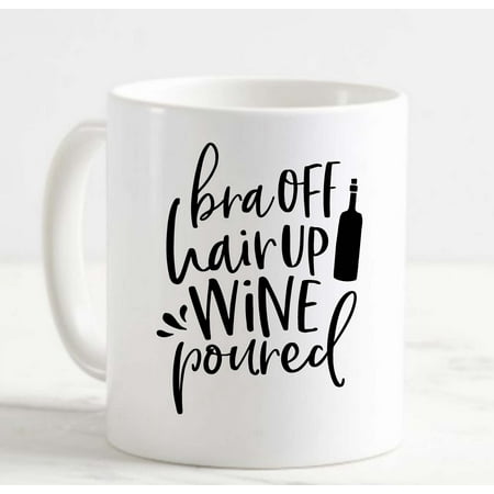Coffee Mug Bra Off Hair Up Wine Poured Relaxation Drinking Cheers White Coffee Mug Funny Gift Cup
Coffee Mug Bra Off Hair Up Wine Poured Relaxation Drinking Cheers White Coffee Mug Funny Gift Cup