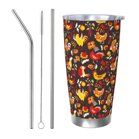 Coaee Roosters for 20oz Insulated Kettle Water Bottle For Running Hiking Cycling Climbing Men S Woman Insulated Water Bottle-Straw Three-piece Set
Coaee Roosters for 20oz Insulated Kettle Water Bottle For Running Hiking Cycling Climbing Men S Woman Insulated Water Bottle-Straw Three-piece Set