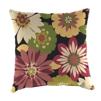 Jordan Manufacturing Spun Polyester Orlato Blackberry Wicker Pillow