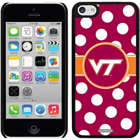 Virginia Tech Polka Dots Design on Apple iPhone 5c Thinshield Snap-On Case by Coveroo