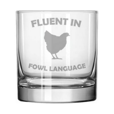 11 oz Rocks Whiskey Old Fashioned Glass Gift Fluent In Fowl Language Chicken Funny For Chicken Owner
11 oz Rocks Whiskey Old Fashioned Glass Gift Fluent In Fowl Language Chicken Funny For Chicken Owner