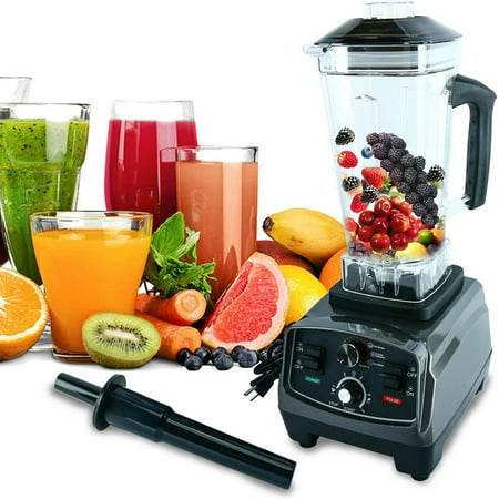 

1400 watt commercial blender professional kitchen juicer blender for drinks and smoothies with 67 oz Bpa free pitcher high power commercial food processor blender combo for soups nuts and batters.