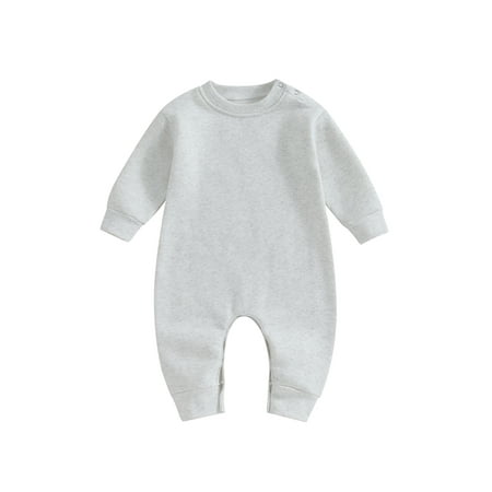 Bslissey Newborn Baby Boys Girls Fleece Footless Jumpsuit Solid Color Long Sleeve Sweatshirt Rompers Infant Toddler Fall Winter Clothes Bodysuit 3M 6M 9M 12M 18M
Bslissey Newborn Baby Boys Girls Fleece Footless Jumpsuit Solid Color Long Sleeve Sweatshirt Rompers Infant Toddler Fall Winter Clothes Bodysuit 3M 6M 9M 12M 18M