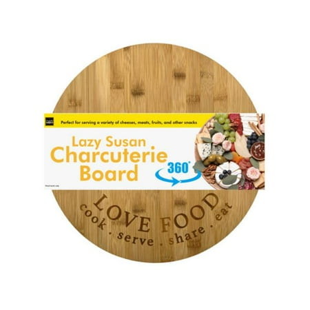 Kole Imports GA089-6 Lazy Susan Charcuterie Board with Love Food Engraved Wording - Pack of 6
Kole Imports GA089-6 Lazy Susan Charcuterie Board with Love Food Engraved Wording - Pack of 6