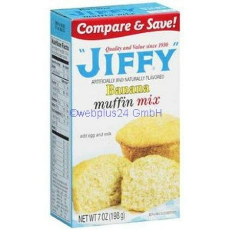 Jiffy Banana Muffin Mix 7oz 7 Ounce (Pack of 3)