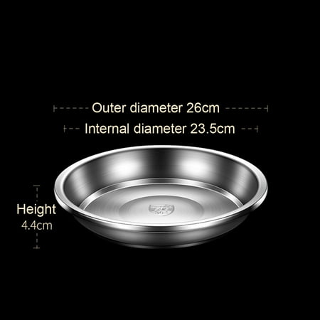 Tookss 304 Stainless Steel Dinner Plates Multipurpose Deep Plate Round Tray China Style Dining Plate
Tookss 304 Stainless Steel Dinner Plates Multipurpose Deep Plate Round Tray China Style Dining Plate