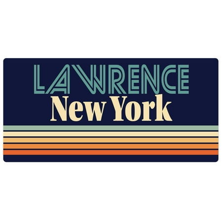 Lawrence New York 5 x 2.5-Inch Fridge Magnet Retro Design
