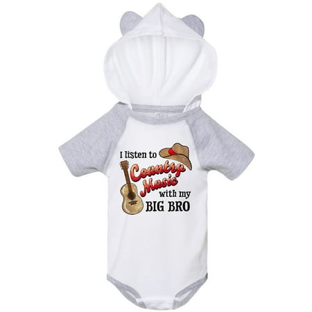 Inktastic I Listen to Country Music with my Big Bro Guitar and Hat Gift Baby Boy or Baby Girl Bodysuit
Inktastic I Listen to Country Music with my Big Bro Guitar and Hat Gift Baby Boy or Baby Girl Bodysuit