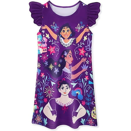 Encanto Children s Homewear Nightdress Girls Short Sleeve Dress
