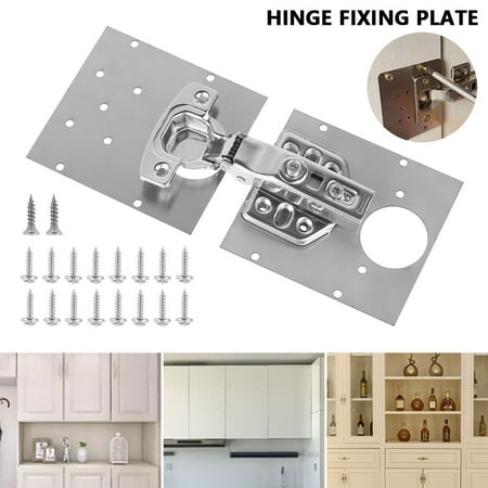 ODOMY Hinge Repair Plate Piece Cabinet Door Hinge Repair Plate Bracket Hinge Repair Plate Kit with Screws Flat Straight Brace Bracket Steel Metal Mending Fixing Plate for Wooden Kitchen Cabinet Door
ODOMY Hinge Repair Plate Piece Cabinet Door Hinge Repair Plate Bracket Hinge Repair Plate Kit with Screws Flat Straight Brace Bracket Steel Metal Mending Fixing Plate for Wooden Kitchen Cabinet Door