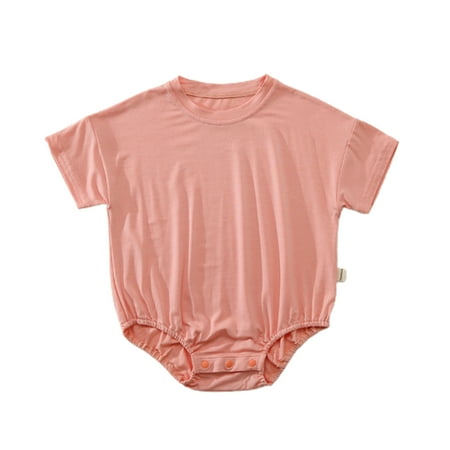 Pengpengfang Baby Pajamas Solid Color Skin Friendly Breathable Infant Short Sleeve Romper for Summer
Pengpengfang Baby Pajamas Solid Color Skin Friendly Breathable Infant Short Sleeve Romper for Summer