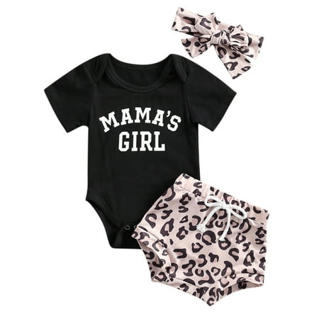 Xingqing Newborn Baby Girls Boys Letter Bodysuits + Leopard Shorts 2pcs Summer Clothing Set Black 3-6 Months
Xingqing Newborn Baby Girls Boys Letter Bodysuits + Leopard Shorts 2pcs Summer Clothing Set Black 3-6 Months