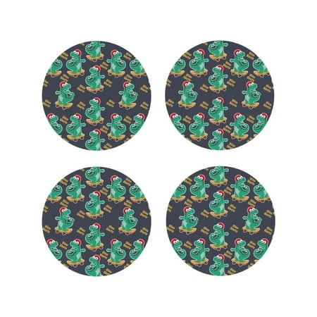 Drink Coasters Set of 4 skate cute Dinosaur Leather Coasters for Coffee Table Protector Heat Resistant Cute Coasters for Home Decor Housewarming Gifts Bar Kitchen 4 Inch Round Shape
Drink Coasters Set of 4 skate cute Dinosaur Leather Coasters for Coffee Table Protector Heat Resistant Cute Coasters for Home Decor Housewarming Gifts Bar Kitchen 4 Inch Round Shape