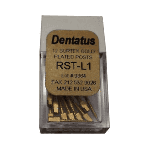 Dentatus RST-L1 Surtex Classic Gold Plated Posts Long 1 L1 1.05 mm 12/Bx
Dentatus RST-L1 Surtex Classic Gold Plated Posts Long 1 L1 1.05 mm 12/Bx