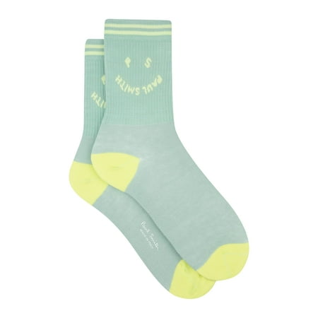 PS Paul Smith WOMEN SOCK RIB HAPPY EMERALD GREEN One Size