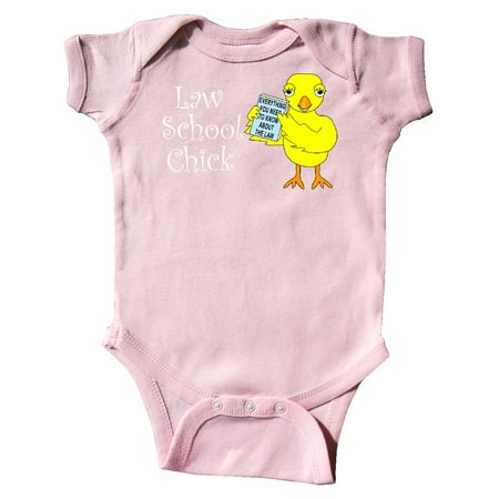Inktastic Law School Chick White Text Gift Baby Girl Bodysuit