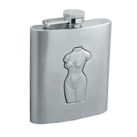 Visol VF2029A Marissa 8oz Stainless Steel Hip Flask