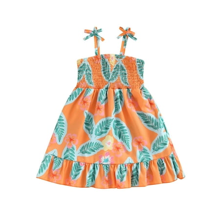 Peyakidsaa Little Toddlers Girls Princess Dress Leaf Print Casual Sleeveless A-Line Beach Party Dress
Peyakidsaa Little Toddlers Girls Princess Dress Leaf Print Casual Sleeveless A-Line Beach Party Dress