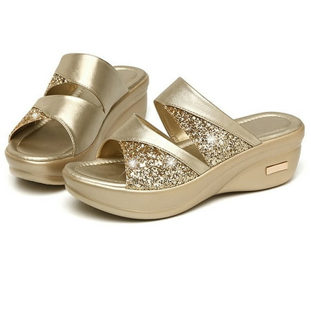 Cathalem Wedge Shoes Platform Ladies Casual Fashion Solid Summer Women s Toe Sandals Peep Flat Sandals with Rhinestones for Women Gold 5.5
Cathalem Wedge Shoes Platform Ladies Casual Fashion Solid Summer Women s Toe Sandals Peep Flat Sandals with Rhinestones for Women Gold 5.5