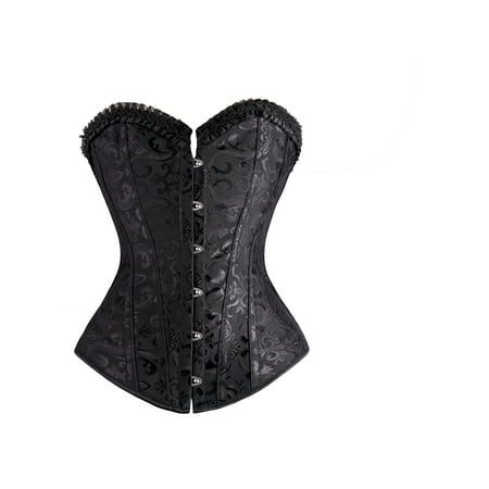 SAYFUT Women's Lace-Up Overbust Corset Intimates Busiter Shapewear Top Bodice S-6XL
