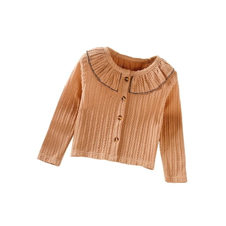 Sunisery Toddler Baby Girls Outwear Doll Collar Long Sleeve Single-breasted Tops Autumn Clothes Brown 2-3 Years
Sunisery Toddler Baby Girls Outwear Doll Collar Long Sleeve Single-breasted Tops Autumn Clothes Brown 2-3 Years