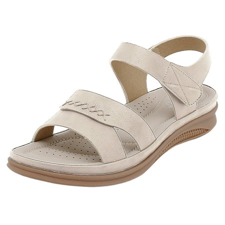 SEMIMAY Fashion Women Summer Hook Loop Casual Open Toe Wedges Soft Bottom Breathable Shoes Sandals
SEMIMAY Fashion Women Summer Hook Loop Casual Open Toe Wedges Soft Bottom Breathable Shoes Sandals
