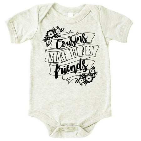 Cousins Make The Best Friends Flower Banner T-Shirts and Bodysuits for Matching Girl Cousins Natural Heather Bodysuit 18 Months
Cousins Make The Best Friends Flower Banner T-Shirts and Bodysuits for Matching Girl Cousins Natural Heather Bodysuit 18 Months