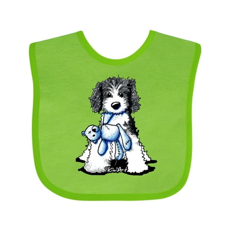 Inktastic B/W Parti Doodle Dog Gift Baby Boy or Baby Girl Bib