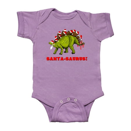 Inktastic Santa-Saurus! Christmas Dinosaur Gift Baby Boy or Baby Girl Bodysuit