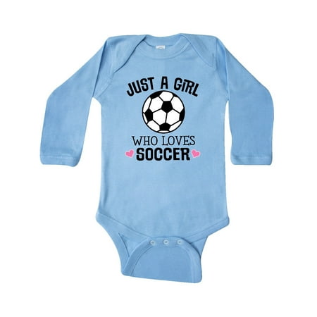Inktastic Just A Girl Who Loves Soccer Gift Baby Girl Long Sleeve Bodysuit 
Inktastic Just A Girl Who Loves Soccer Gift Baby Girl Long Sleeve Bodysuit