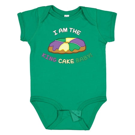 Inktastic I Am the King Cake Baby Gift Baby Boy or Baby Girl Bodysuit