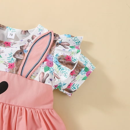 Cathalem Toddler Girls Easter Ruffles Short Sleeve Cartoon Rabbit Printed Princess Dress Clothes Long Sleeve Romper for Girls Dress Pink 6-12 Months
Cathalem Toddler Girls Easter Ruffles Short Sleeve Cartoon Rabbit Printed Princess Dress Clothes Long Sleeve Romper for Girls Dress Pink 6-12 Months