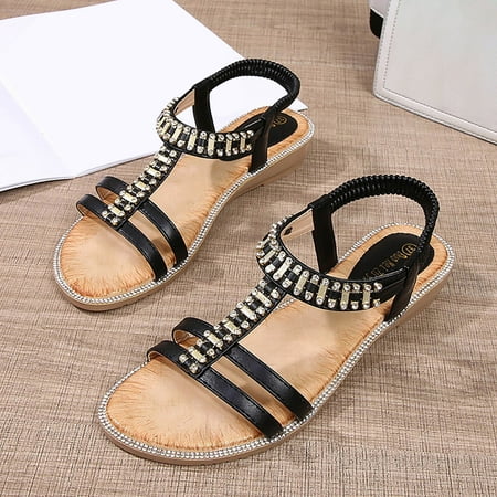 XIAQUJ Women s Rhinestone Sandals Women s Summer Sandals Fashion Women s Sandals Sandals for Women Black 8(40)
XIAQUJ Women s Rhinestone Sandals Women s Summer Sandals Fashion Women s Sandals Sandals for Women Black 8(40)