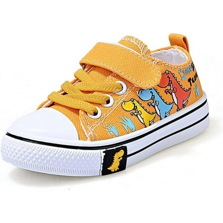 Toddler Boys Girls Slip On Canvas Sneakers Cartoon Dinasour Printed Little Kid Unisex Adjustable Strap Walking Shoes Lazy Shoes with Hook and Loops
Toddler Boys Girls Slip On Canvas Sneakers Cartoon Dinasour Printed Little Kid Unisex Adjustable Strap Walking Shoes Lazy Shoes with Hook and Loops