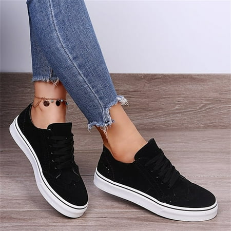 ERTUTUYI Fashion Spring And Summer Women Casual Shoes Large Size Comfortable Round Toe Lace Up Black 41
ERTUTUYI Fashion Spring And Summer Women Casual Shoes Large Size Comfortable Round Toe Lace Up Black 41